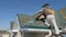 Soft roof of shingles. Repair of the roof of a residential house. installation of soft tiles. partial replacement of the