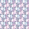 Soft seamless background. Pattern print for textile design. Floral seamless pattern in pink and blue color