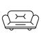 Soft sofa icon, outline style