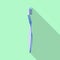 Soft toothbrush icon, flat style