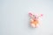 soft toy pink pig on a light background