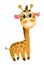Soft toys - baby giraffe. vector