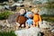 Soft toys - three monkeys