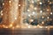 Soft and twinkling bokeh lights setting