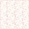 Soft vintage antique distressed shabby floral pattern background in peach