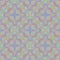 Soft watercolor hand painted hexagonal geometric symmetrical pattern