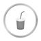 Softdrink vector icon in monochrome style for web