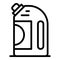 Softener bottle icon, outline style