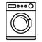 Softener washing machine icon, outline style