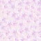 Softness purple floral vector seamless pattern. Many abstract pink flowers on pink background. Spring or summer template for