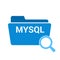 Software Concept: Magnifying Optical Glass With Words Mysql