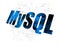 Software concept: MySQL on Digital background