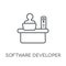 Software Developer linear icon. Modern outline Software Develope