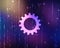 software update status, Cog Gear Wheel on the technology abstract background