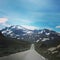 Sognefjellet in Sogn og fjordane Norway, beautiful mountainroad in a amzing summerday