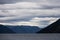 Sognefjord landscape in western Norway at blue hour