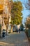 Sogukcesme Street view at sunset. Visit Istanbul concept photo.