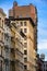 Soho loft buildings with fire escape and water towers, Manhattan