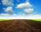 Soil Background blue sky