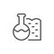 Soil chemical characteristic line outline icon