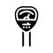 soil ph meter garden tool glyph icon vector illustration