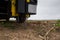 Soil Sampling - automated probe for soil samples taking sample with soil probe sampler. Precision agricultural technology