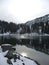 Soinsee lake in Bavaria, Germany, wintertime