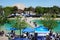 Soka University Peace-Lake and Recreation Center seen from Founders Hall during the International Festival