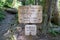 Sol Duc Falls, Lovers Lane, Deer Lake and the Seven Basin loop trailhead directional sign in Olympic National Park