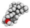 Solanidine potato toxin molecule. 3D rendering. Atoms are represented as spheres with conventional color coding: hydrogen (white
