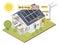 Solar cell house free energy