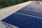 solar cells panel installed on the roof