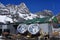 Solar cooker in the Himalaya mountains