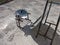 Solar Cooking converted satellite dish Parabolic mirror dish on a stand for solar cooking