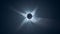 Solar eclipse blue light sun solar flares astronomy sky watching dark