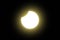 Solar eclipse. Full moon or lunar with light on sky in dark at night sky background. Space astronomy. Nature phenomena