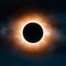 Solar eclipse moon obstructs sun in dramatic celestial event