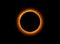 Solar Eclipse phenomenon. Total Eclipse Orange sunshine Around The Full Black Moon. Solar eclipse happen When The Sun, Moon and