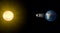 Solar Eclipse, space earth moon sun
