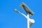 Solar energy light pole road