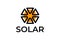 Solar energy logo. sun logo design template. good for any company with a solar themed