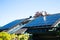 Solar energy on the roof, family house, generate electricity