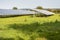 Solar Farm panels,producing green energy,in the Cotswolds area of Gloucestershire,England, United Kingdom