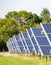 Solar Farm panels,producing green energy,in the Cotswolds area of Gloucestershire,England, United Kingdom