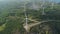 Solar Farm with Windmills. Philippines, Luzon