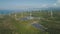 Solar Farm with Windmills. Philippines, Luzon