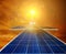 The solar farmsolar panel, Alternative energy to conserve the world`s energy, Photovoltaic module idea for clean energy