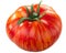 Solar Flare heirloom tomato, whole fruit,  isolated