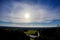 Solar halo captured from the observation tower