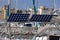 Solar module on a sailing boat